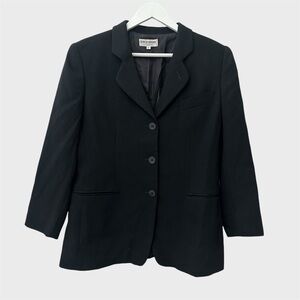 Vintage Giorgio Armani Black Wool Blazer